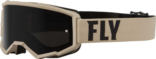 Fly Racing - Fly Racing Focus Sand Goggles - 37-51148 - Khaki/Brown / Dark Smoke Lens - OSFM