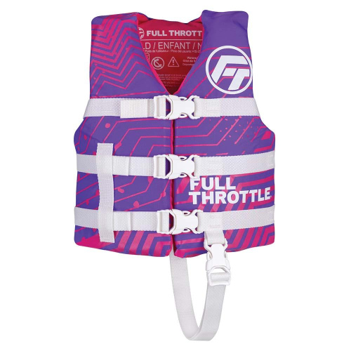 Full Throttle - Full Throttle Child Nylon Life Jacket - Purple