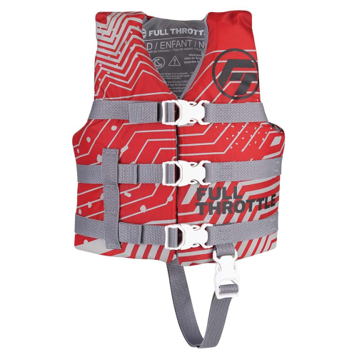 Full Throttle - Full Throttle Child Nylon Life Jacket - Red