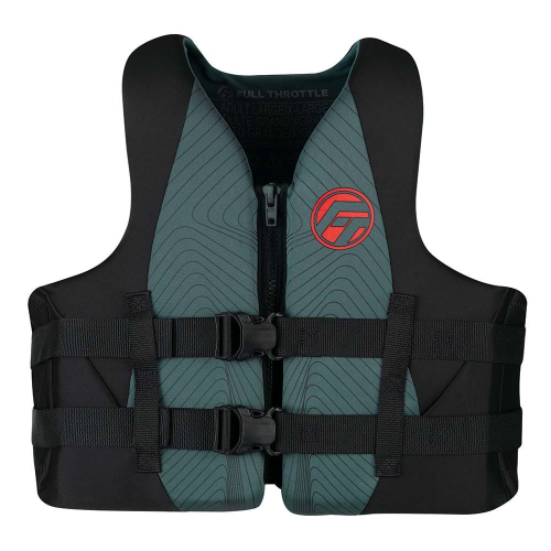 Full Throttle - Full Throttle Adult Rapid-Dry Life Jacket - S/M - Grey/Black