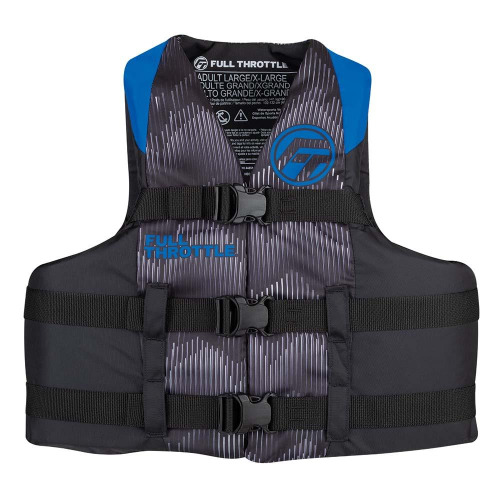 Full Throttle - Full Throttle Adult Nylon Life Jacket - L/XL - Blue/Black