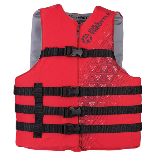 Full Throttle - Full Throttle Adult Universal Ski Life Jacket - Red