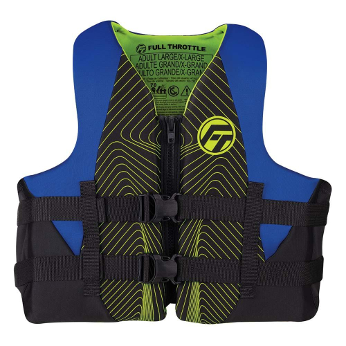 Full Throttle - Full Throttle Adult Rapid-Dry Life Jacket - L/XL - Blue/Black