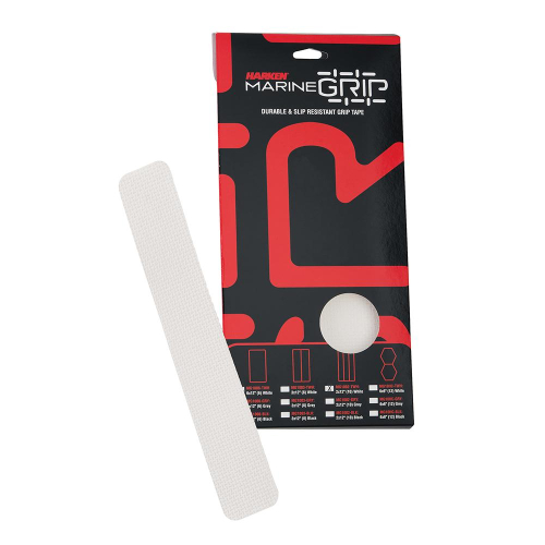 Harken - Harken Marine Grip Tape - 2 x 12" - Translucent White - 10 Pieces