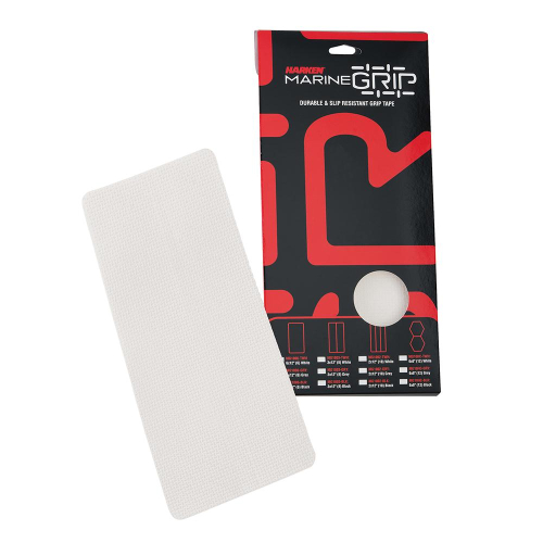 Harken - Harken Marine Grip Tape - 6 x 12" - Translucent White - 6 Pieces