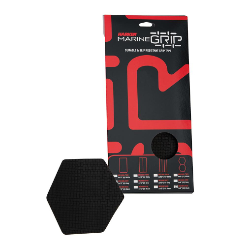 Harken - Harken Marine Grip Tape - Honeycomb - Black - 12 Pieces