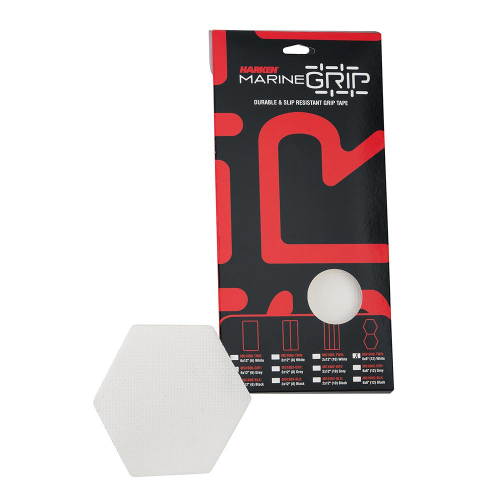 Harken - Harken Marine Grip Tape - Honeycomb - Translucent White - 12 Pieces