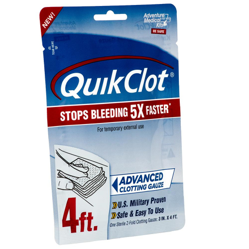 Adventure Medical Kits - Adventure Medical QuickClot Gauze 3" x 4&#39;