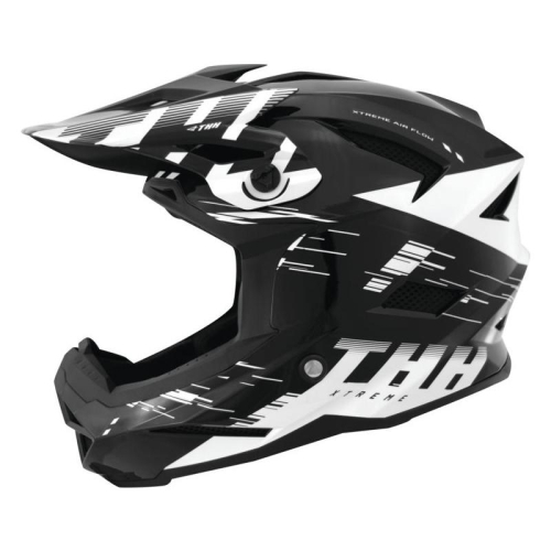 THH Helmets - THH Helmets T-42 BMX Xtreme Helmet - 647914 - Black/White - Medium