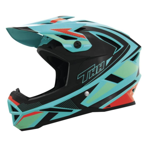 THH Helmets - THH Helmets T-42 BMX Acceler Helmet - 644048 - Blue/Orange - X-Small