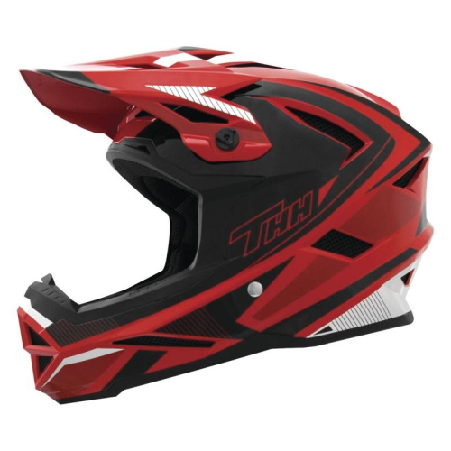 THH Helmets - THH Helmets T-42 BMX Acceler Helmet - 644054 - Red/White - X-Small