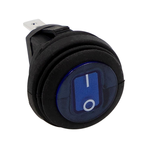 HEISE LED Lighting Systems - HEISE Rocker Switch - Illuminated Blue Round - 5-Pack