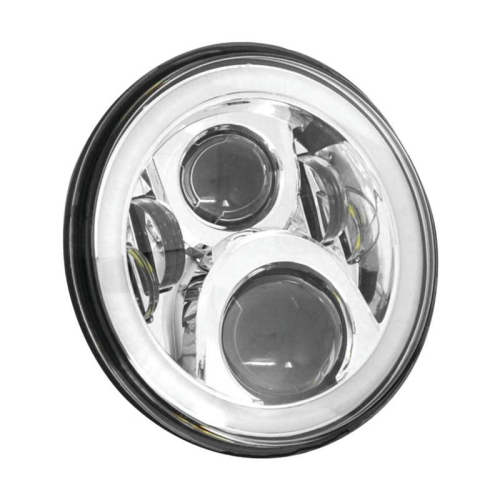 Namz - Namz LED Headlight with Full Halo - Chrome - 7in. - LLC-ILHC-7DC