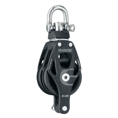 Harken - Harken 45mm Double Element Block w/Swivel &amp; Becket