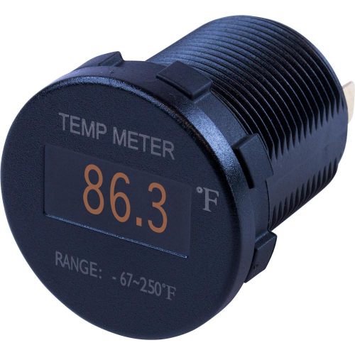 Sea-Dog - Sea-Dog Round OLED Temperature Meter Fahrenheit w/6&#39; Lead