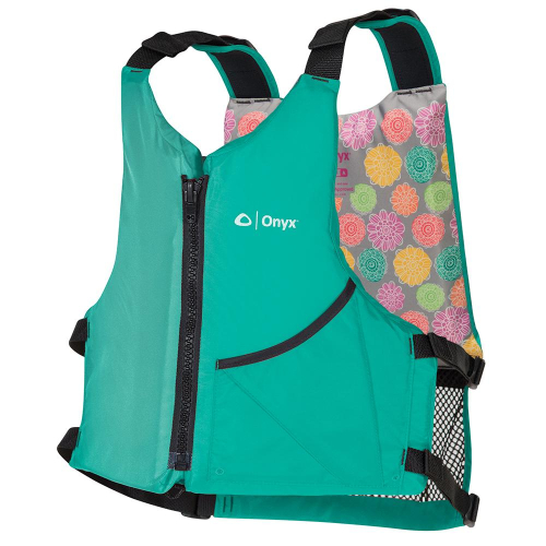 Onyx Outdoor - Onyx Universal Paddle Vest - Adult Universal - Aqua/Floral