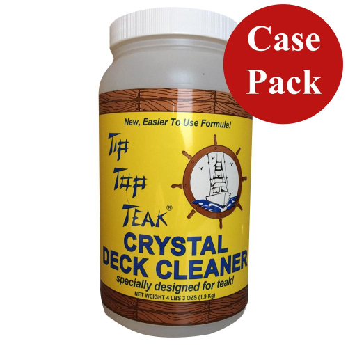 Tip Top Teak - Tip Top Teak Tip Top Teak Crystal Deck Cleaner - Half Gallon (4lbs 3oz) - *Case of 6*