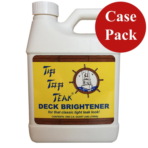 Tip Top Teak - Tip Top Teak Tip Top Teak Deck Brightener - Quart - *Case of 12*