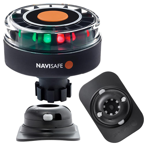 Navisafe - Navisafe Navilight Tricolor 2NM w/Navibolt Base &amp; RIB Mount - Black