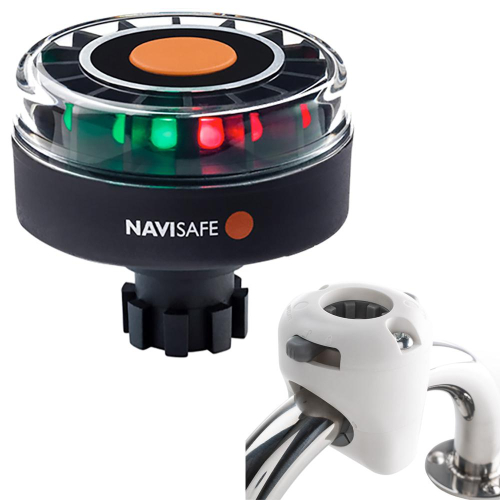 Navisafe - Navisafe Navilight Tricolor 2NM w/Navibolt Base &amp; Rail Mount - White