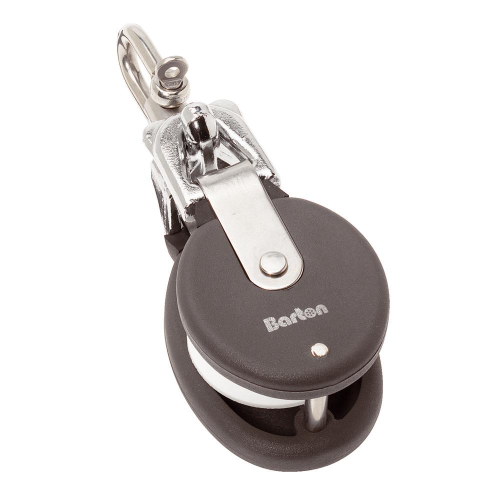 Barton Marine - Barton Marine Snatch Block W/Stainless Steel D Shackle - 20mm Sheave Width