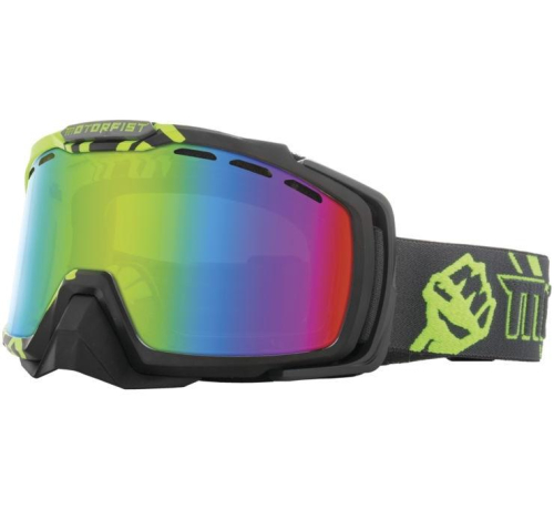 Motorfist - Motorfist Octane 110 Goggles - MF19A-M18-HVG - Green Mirror - OSFM