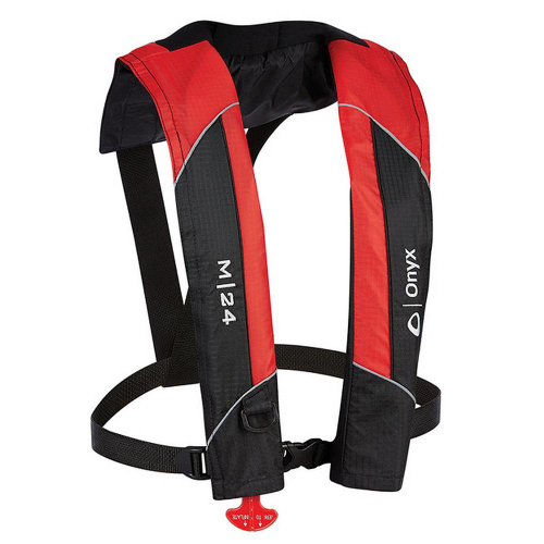 Onyx Outdoor - Onyx M-24 Manual Inflatable Life Jacket PFD - Red