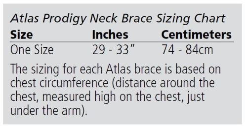 Atlas - Atlas Prodigy Neck Brace - AY4-18-000 - Aqua - OSFM