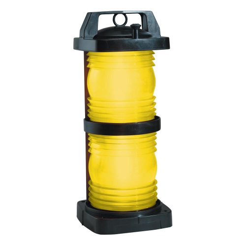 Perko - Perko Double Lens Navigation Light - Yellow Towing Light - Black Plastic