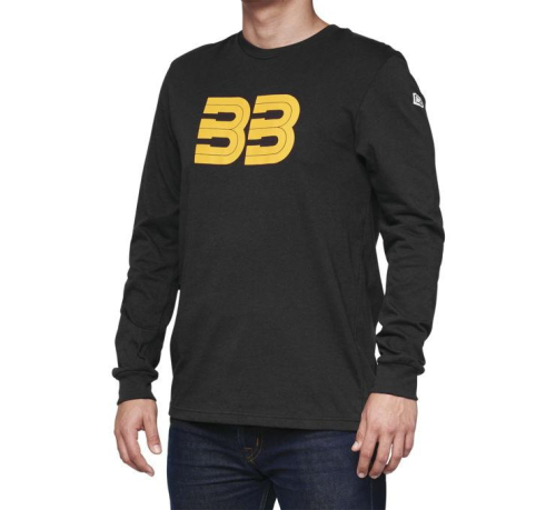 100% - 100% BB33 Long Sleeve T-Shirt - BB-33008-001-11 - Black - Medium