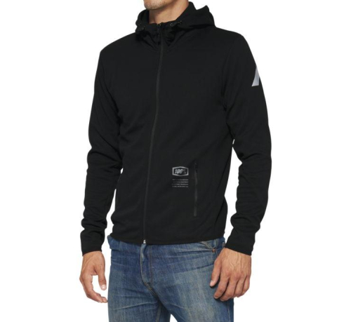 100% - 100% Viceroy Tech Zip Hoody - 20037-00000 - Black - Small