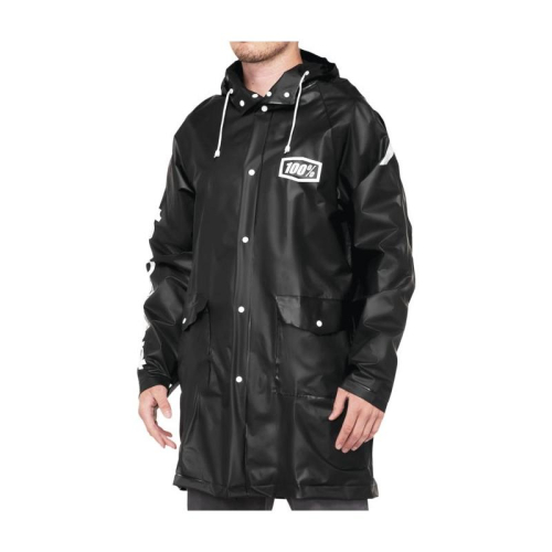 100% - 100% Torrent Mechanics Raincoat - 20040-00000 - Black - Small