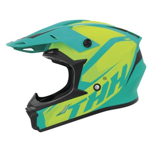 THH Helmets - THH Helmets T710X Airtech Helmet - 647858 - Teal/Yellow - X-Small