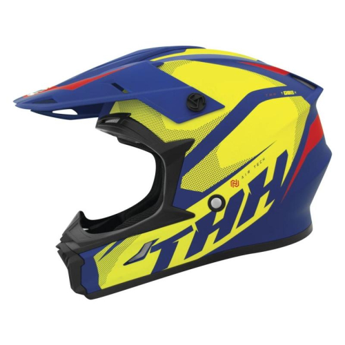 THH Helmets - THH Helmets T710X Airtech Helmet - 647870 - Blue/Yellow - Large