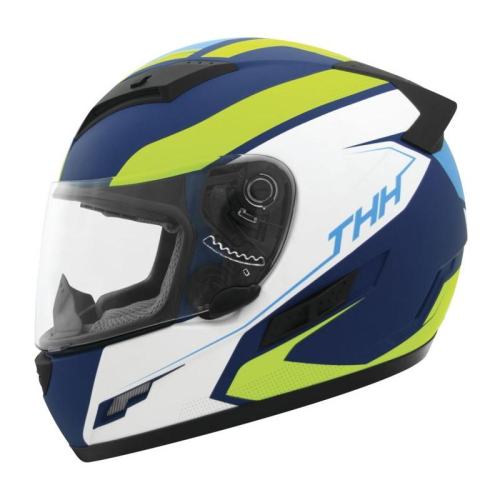 THH Helmets - THH Helmets TS-80 Vision Helmet - 648048 - Blue/Yellow - Small