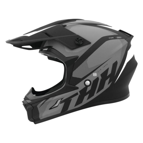 THH Helmets - THH Helmets T710X Airtech Helmet - 647877 - Black/Gray - Small