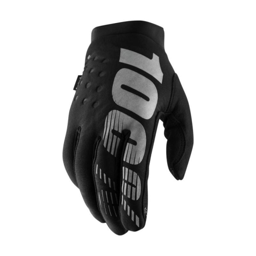 100% - 100% Brisker Cold-Weather Gloves - 10003-00004 - Black - 2XL