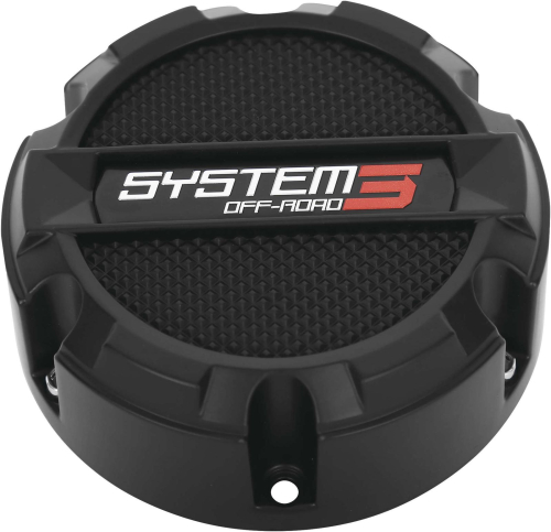 System 3 - System 3 ST-4/ST-5/SB-4/SB-5 Center Caps - Matte Black - CAPS3-140