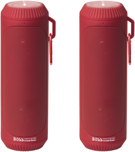 Boss Audio - Boss Audio Bluetooth Portable Stereo Speaker System - Red - BOLTRED