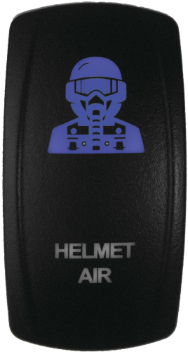 Dragonfire Racing - Dragonfire Racing Laser Etch Dual LED Switch - Helmet Air - Blue - 04-0091