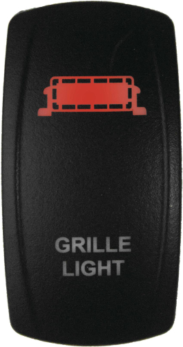 Dragonfire Racing - Dragonfire Racing Laser Etch Dual LED Switch - Grill Light - Red - 04-0094