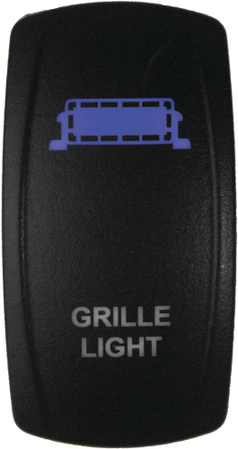 Dragonfire Racing - Dragonfire Racing Laser Etch Dual LED Switch - Grill Light - Blue - 04-0093