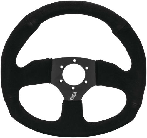 Dragonfire Racing - Dragonfire Racing D-Shaped Steering Wheel (6-Bolt) - Steel - Black - 04-0303