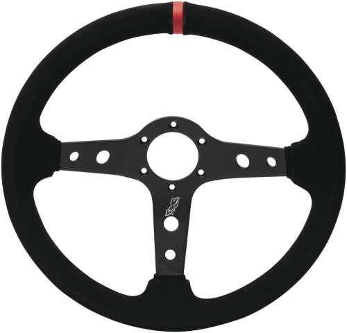 Dragonfire Racing - Dragonfire Racing Shallow Steering Wheel (6-Bolt) - Steel - Black - 04-0202