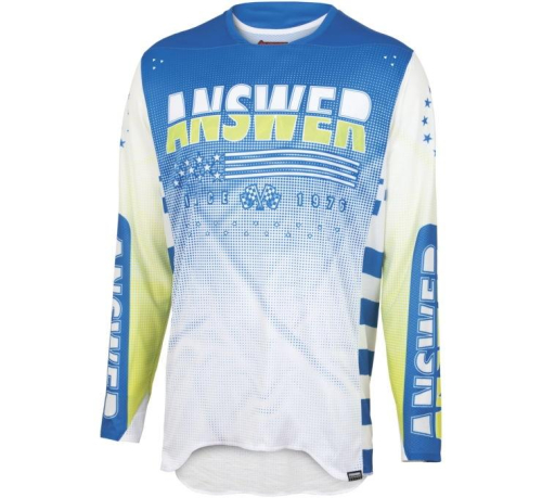 Answer - Answer Elite Revolution Jersey - 447175 - White/Blue - X-Large