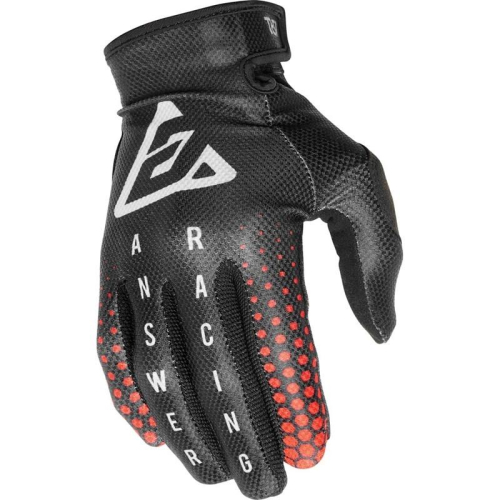 Answer - Answer A21 AR1 Swish Youth Gloves - 0402-2158-4453 - Black/Red/Silver - Medium