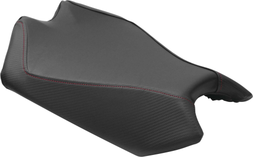 Luimoto - Luimoto Baseline Rider Seat Covers - SP Black/CF Black/Red - 9014101