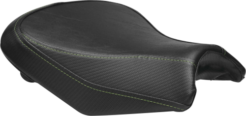 Luimoto - Luimoto Baseline Rider Seat Covers - SP Black/CF Black/Lime Green - 3321101