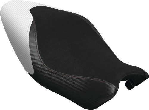 Luimoto - Luimoto Baseline Rider Seat Covers - Suede Black/Black/Pearl - 1283102