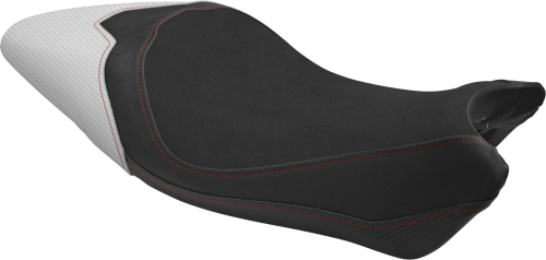 Luimoto - Luimoto Baseline Rider Seat Covers - Suede Black/Black/Pearl - 1461103